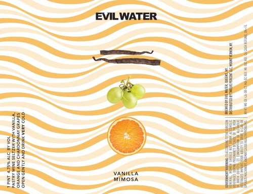 Evil Twin Brewing - Evil Water Vanilla Mimosa Hard Seltzer (4 pack 12oz  cans)