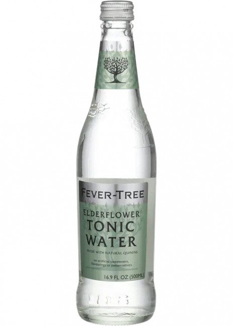 Fever-Tree Tonic Water, Elderflower - 4 pack, 6.8 fl oz bottles