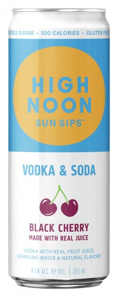 High Noon Sun Sips Hard Seltzer, Vodka & Soda, Tropical - 8 pack, 355 ml cans