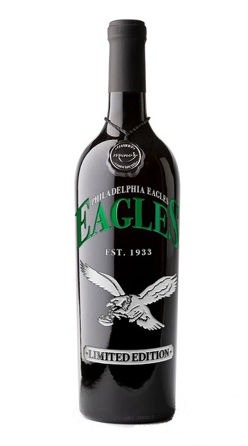 Philadelphia Eagles Retro Stripes Etched Wine – Mano's Wine