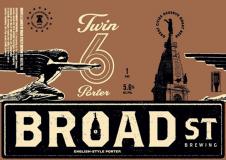 Broad Street Brewing - Twin 6 Porter (4 pack 16oz cans) (4 pack 16oz cans)