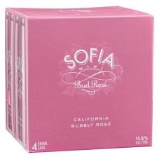 Francis Coppola - Sofia Brut Rose NV (200ml 4 pack cans) (200ml 4 pack cans)