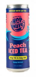 Hop the Wave - 5mg CBD 5mg THC Peach Iced Tea (4 pack 12oz cans) (4 pack 12oz cans)
