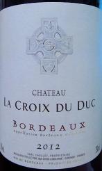 Chateau La Croix du Duc - Bordeaux 2020 (750ml) (750ml)