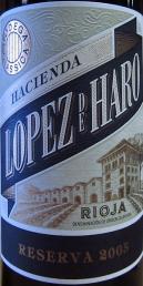 Bodega Classica Hacienda Lopez De Haro - Reserva 2018 (750ml) (750ml)