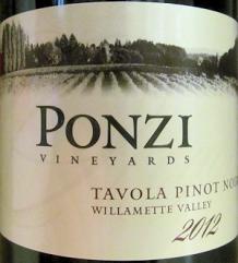 Ponzi - Pinot Noir Willamette Valley Tavola 2021 (750ml) (750ml)