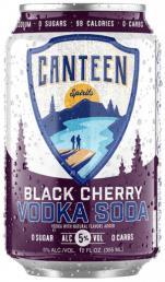 Canteen Spirits - Black Cherry Vodka Soda (4 pack 12oz cans) (4 pack 12oz cans)