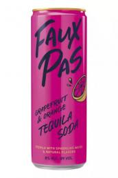 Faux Pas - Grapefruit & Orange Tequila Soda (4 pack 250ml cans) (4 pack 250ml cans)