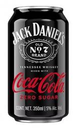 Jack Daniel's - Whiskey & Coca-Cola Zero Sugar (4 pack 355ml cans) (4 pack 355ml cans)