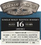 Rites of Passage - Orkney 16 Year Single Malt Scotch 0 (700)