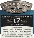 Rites of Passage - Williamson 17 Year Single Malt Scotch 0 (700)